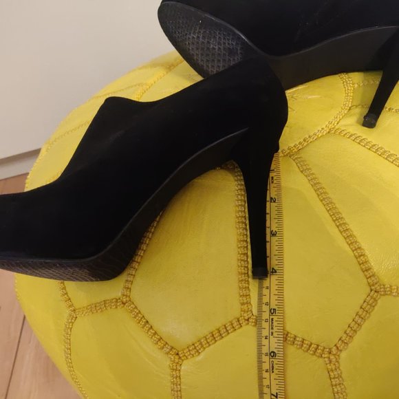 Stuart Weitzman Suede Platform Ankle Booties - Picture 6 of 7